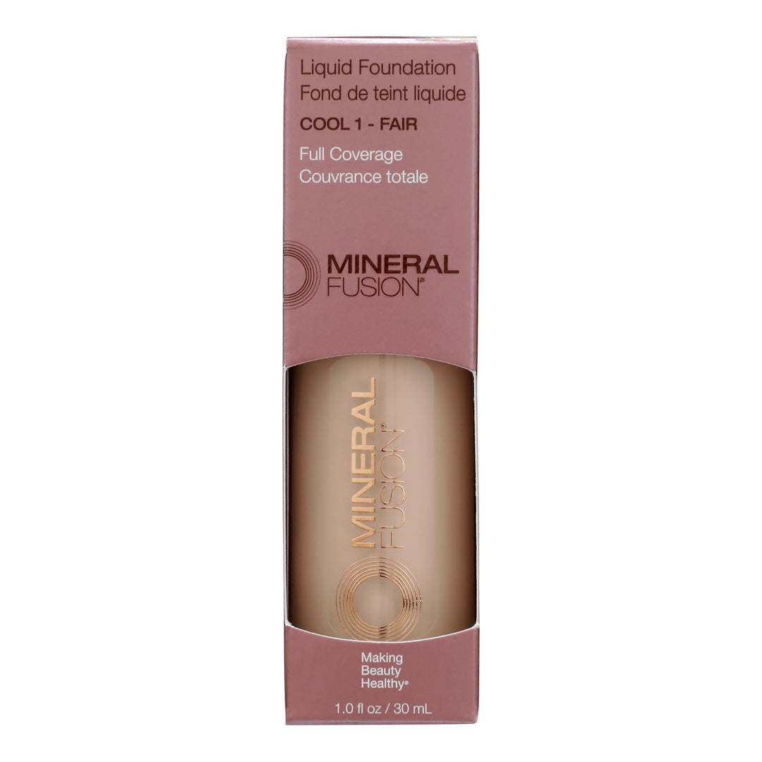 Mineral Fusion - Mkup Liquid Foundation Cool1 - 1 Each - 1 Fz - Maras Green